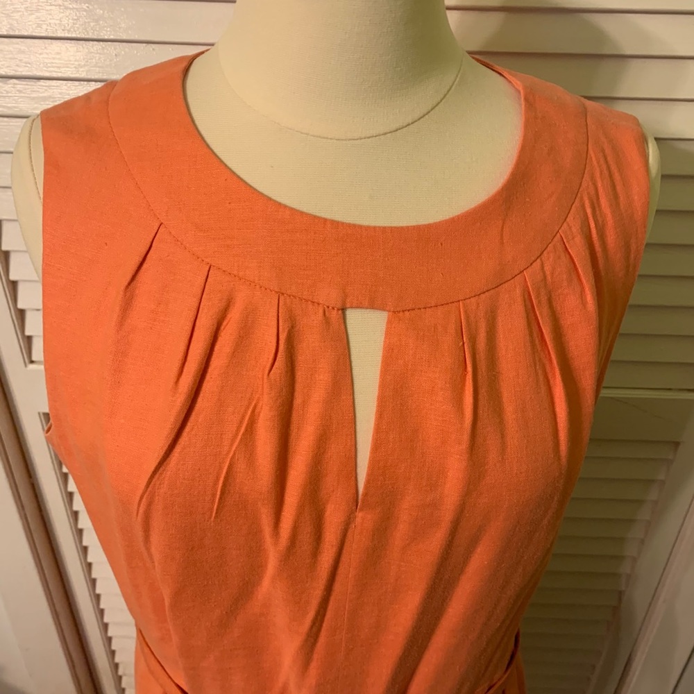 Antonio Melani Orange Sleeveless Dress - Size 14
